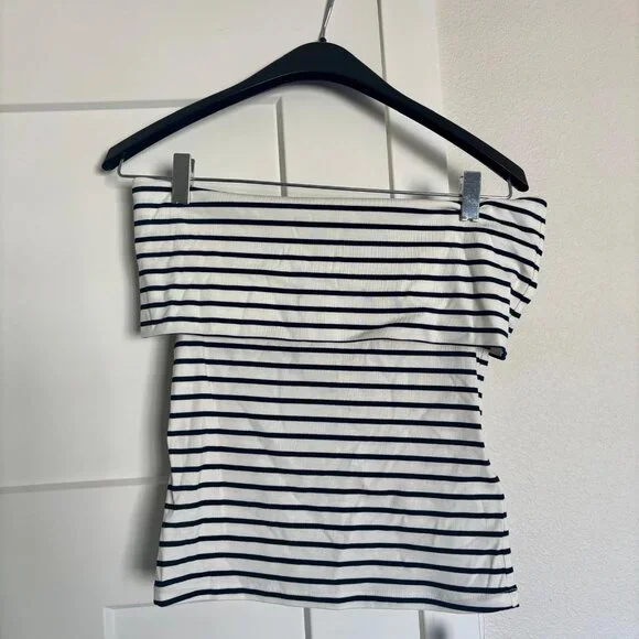 Goelia Off Shoulder Striped Slim Top - Picture 4 of 4